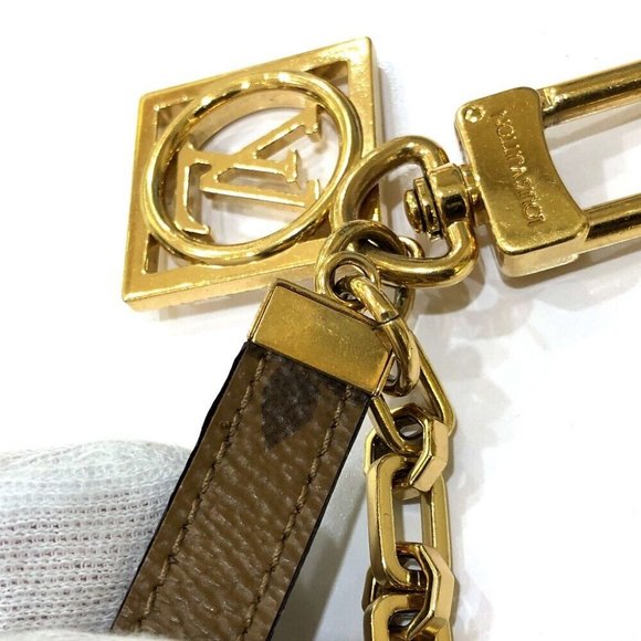LOUIS VUITTON Monogram reverse Chenne-Daufine Key Holder Key Ring charm - Picture 6 of 11